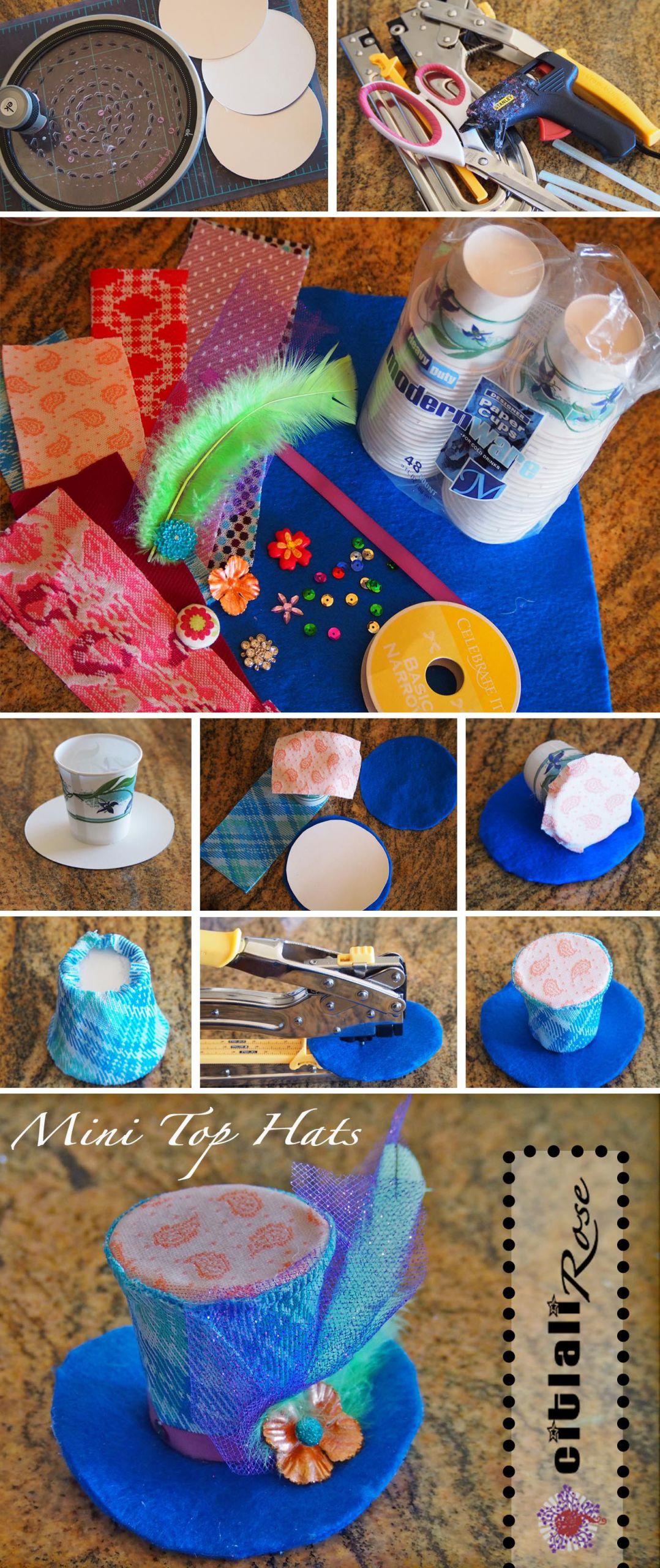 DIY Tea Party Hats For Adults
 CitlaliRoseMini Top Hat Collage