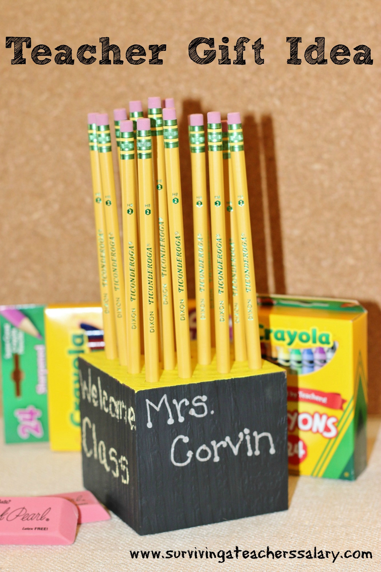 DIY Teachers Gifts
 DIY Homemade Pencil Holder Teacher Gift Idea