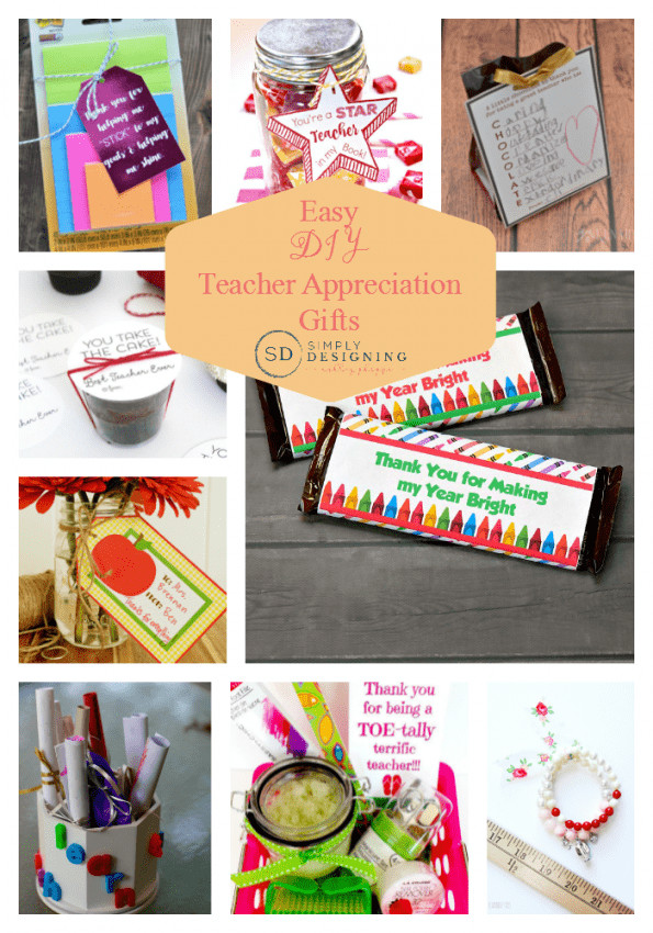 DIY Teachers Gifts
 Easy DIY Teacher Appreciation Gifts