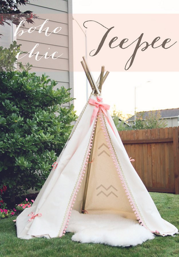 DIY Teepee For Toddler
 12 Fun DIY Teepee Ideas for Kids DIY Ready