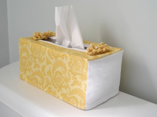 DIY Tissue Box Cover
 Home Design Looked Luxury with DIY Home Decor