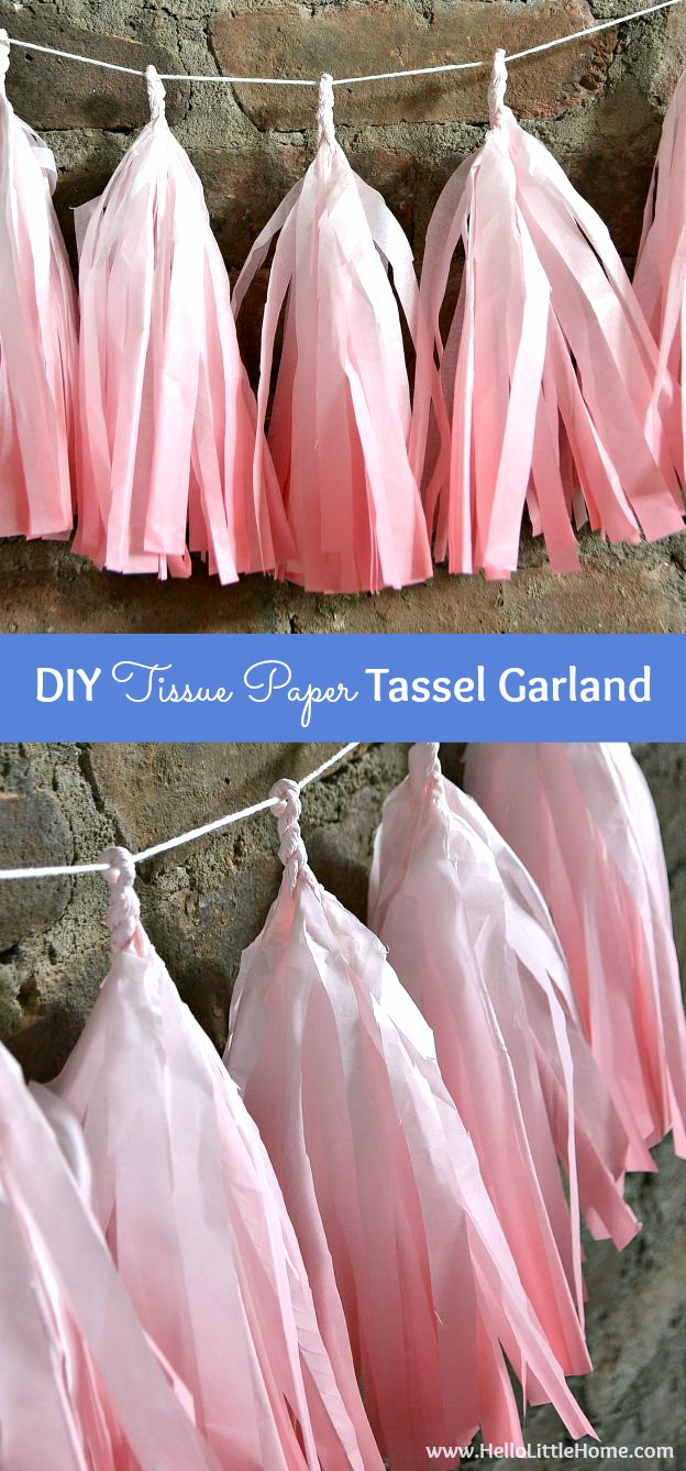DIY Tissue Paper Decorations
 DIY Tissue Paper Tassel Garland Easy Party Decorating Ideas