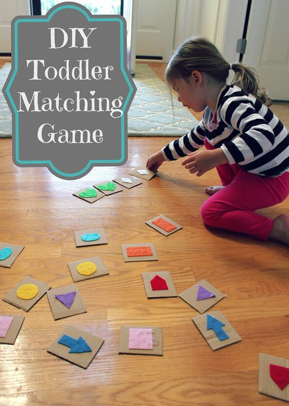 DIY Toddler Activities
 DIY toddler matching game for under $1 all things DIY