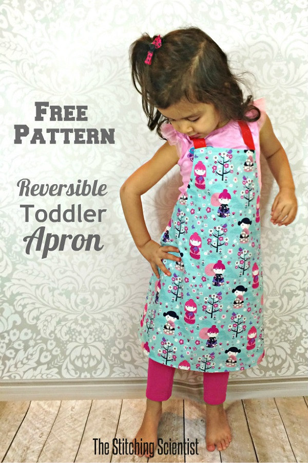 DIY Toddler Apron
 Tutorial Toddler’s reversible apron – Sewing