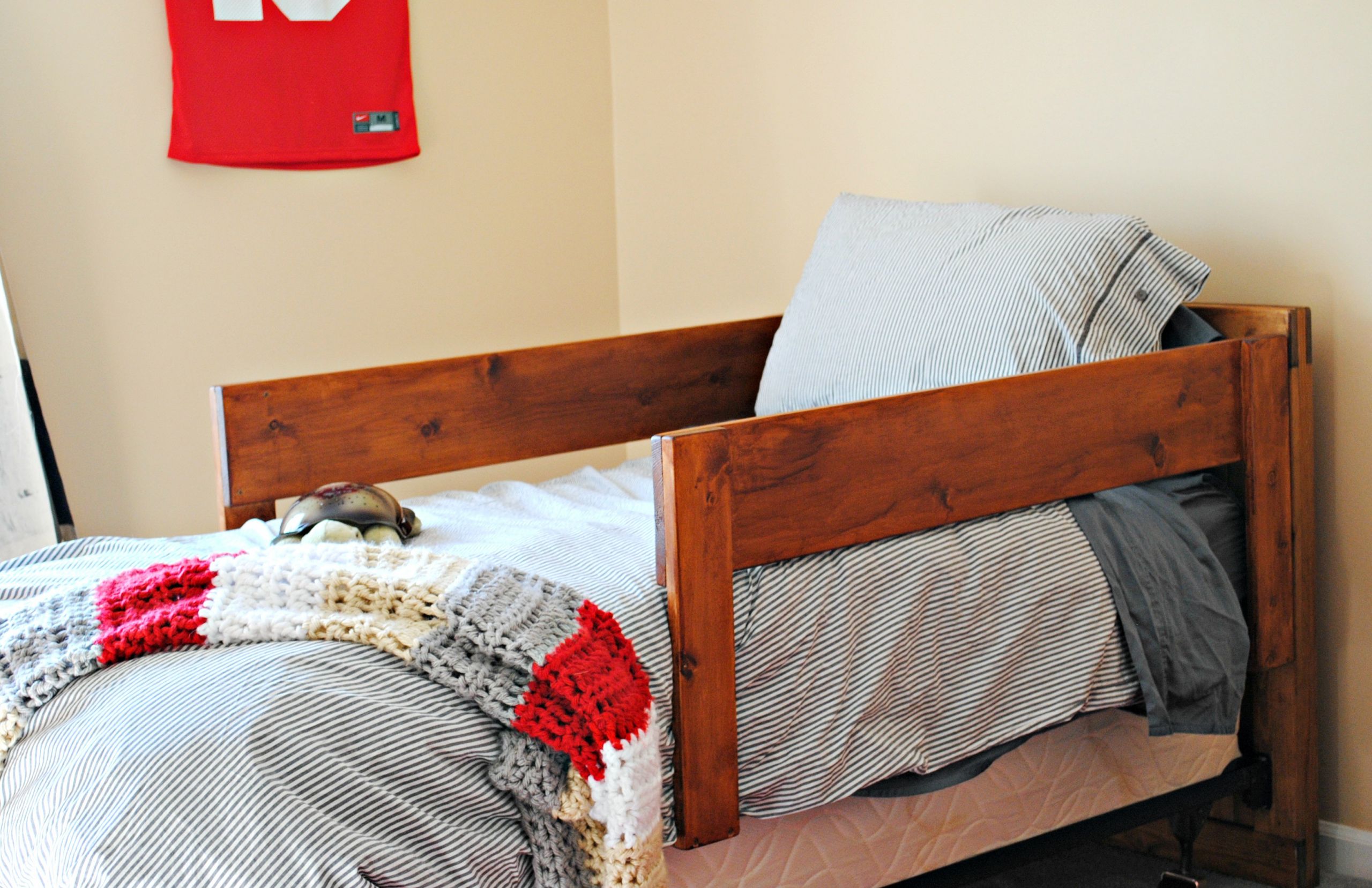 DIY Toddler Bed Rails
 DIY Toddler Bed Rails Place in Progress