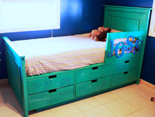 DIY Toddler Bed With Storage
 Kids Furniture Toddler Beds with Storage – HomesFeed