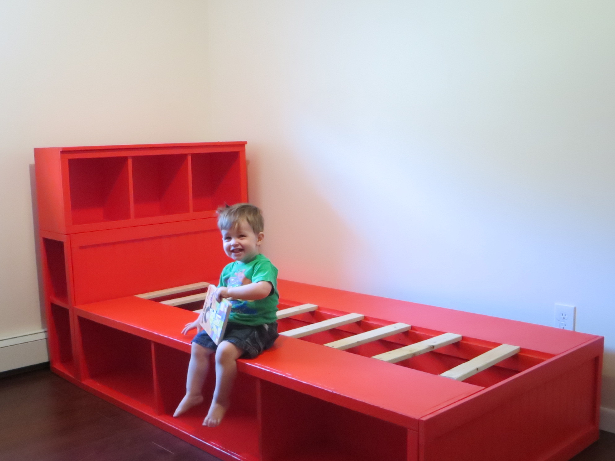 DIY Toddler Bed With Storage
 diy storage bed with headboard free plans from ana white