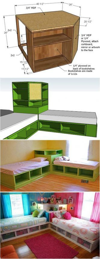 DIY Toddler Bed With Storage
 How to DIY Corner Unit for the Twin Storage Bed