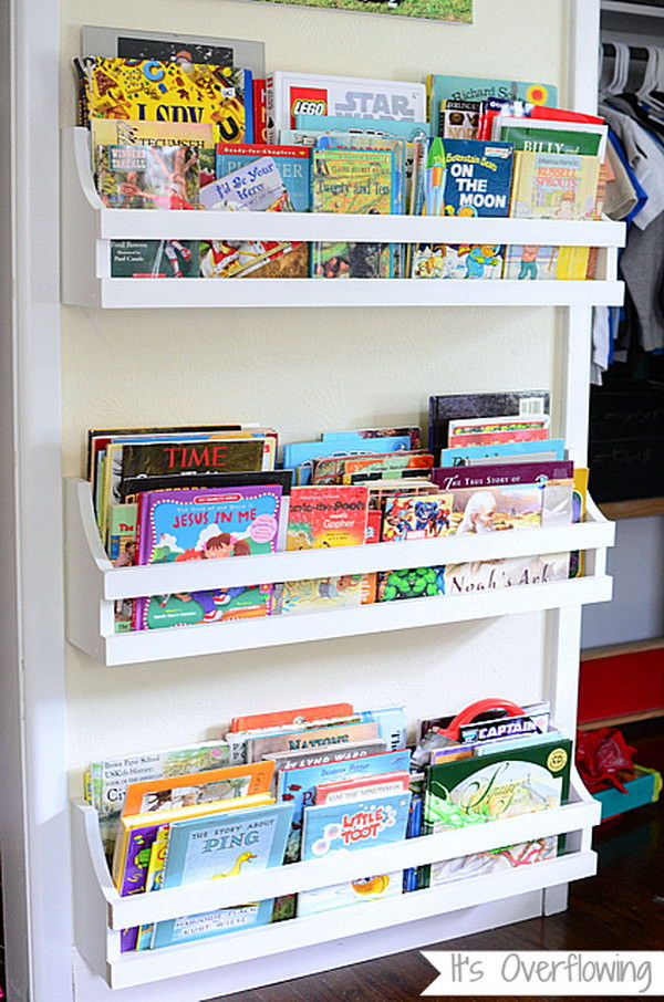 DIY Toddler Bookshelf
 Clever DIY Ideas to Organize Books for Your Kids Noted List