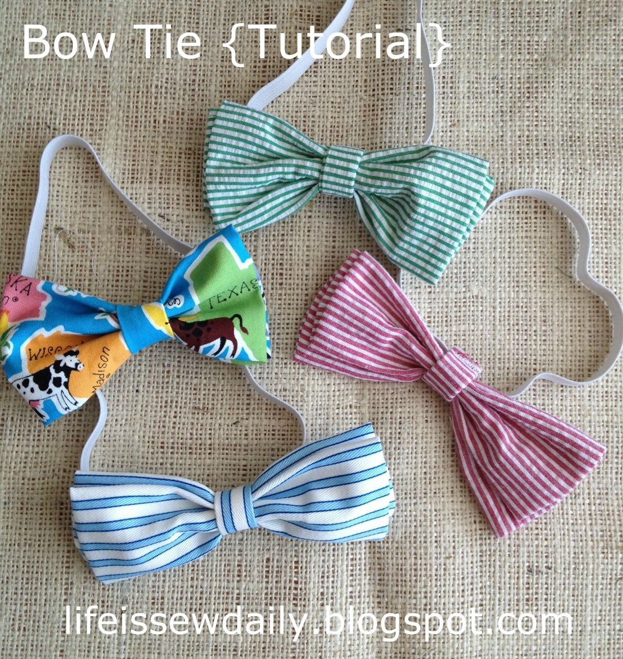 DIY Toddler Bow Tie
 Life is Sew Daily Bow Ties for Baby & Toddler Tutorial