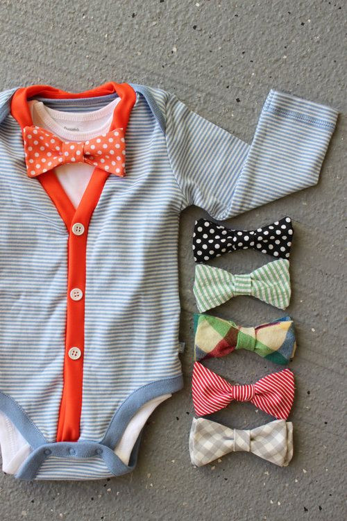 DIY Toddler Bow Tie
 I Heart Pears 10 Cutest DIY Baby Boy Projects