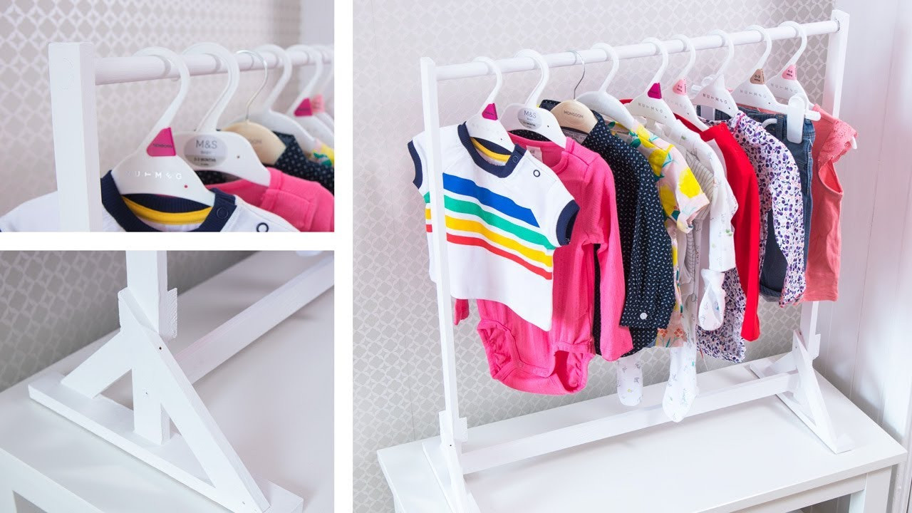 DIY Toddler Clothes
 Make an AWESOME Baby Clothes Rack Easy DIY Organization