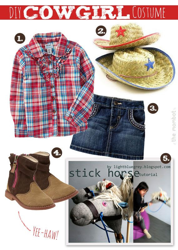 DIY Toddler Cowboy Costume
 DIY toddler cowgirl costume