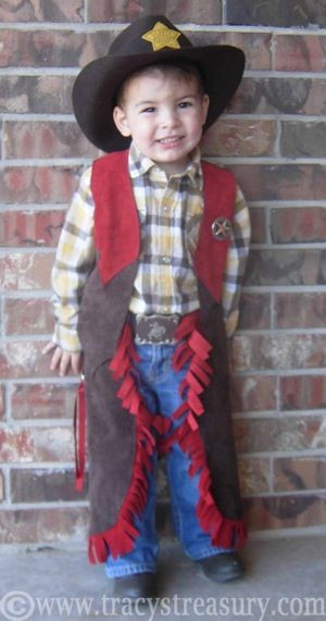 DIY Toddler Cowboy Costume
 Western Sheriff costume for my favorite little cowboy