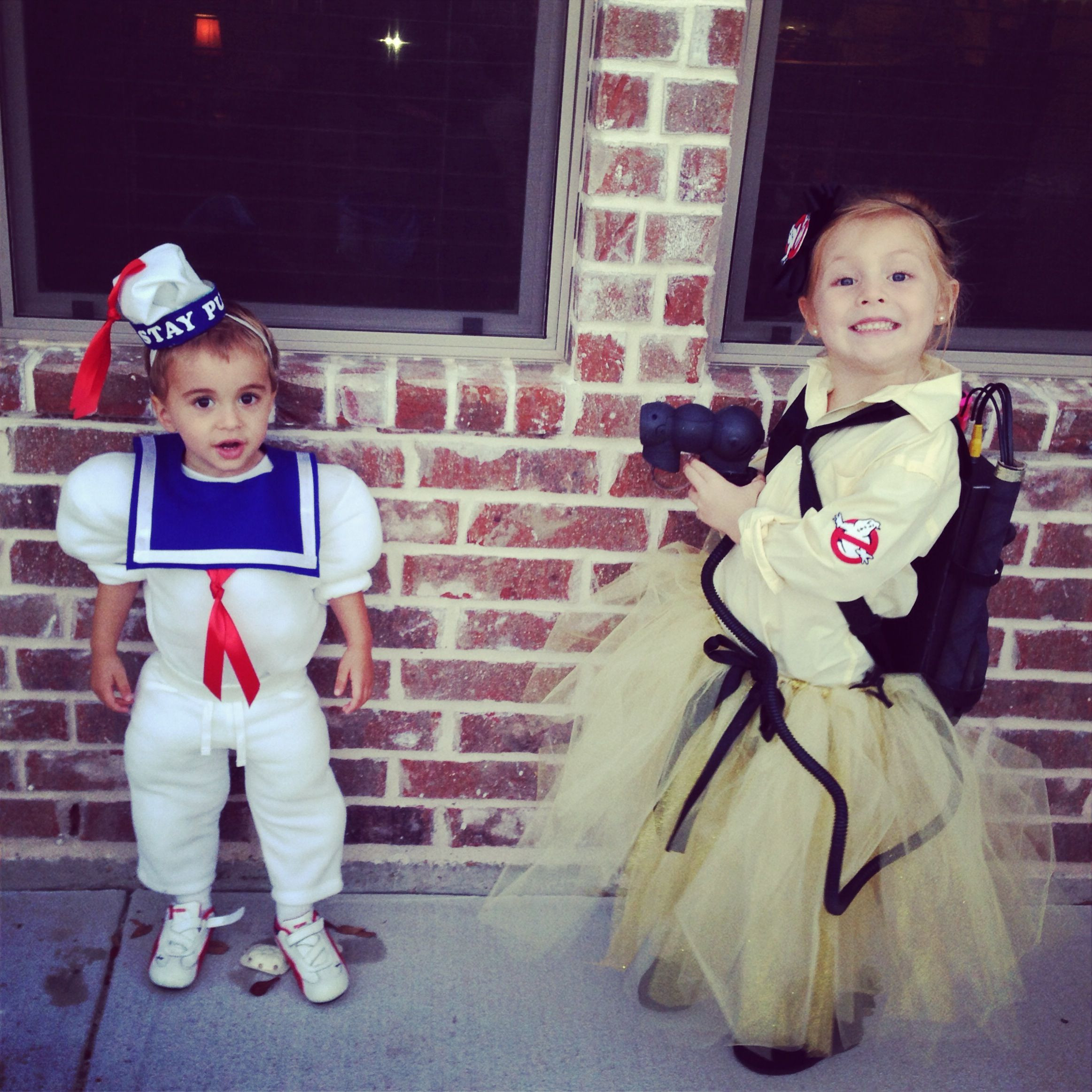 DIY Toddler Ghostbuster Costume
 Kids Halloween costumes ghostbuster staypuft homemade