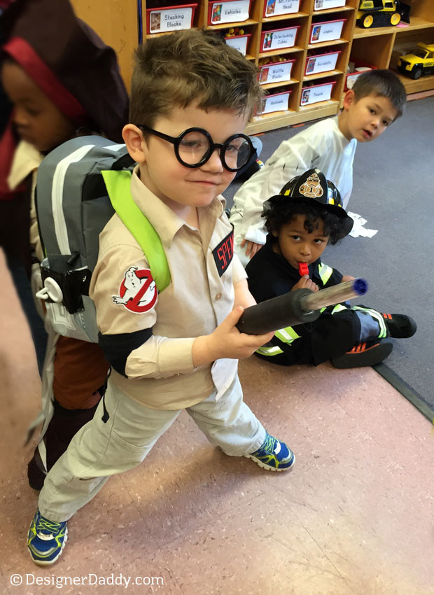 DIY Toddler Ghostbuster Costume
 DIY Ghostbusters Halloween Costume Designer Daddy