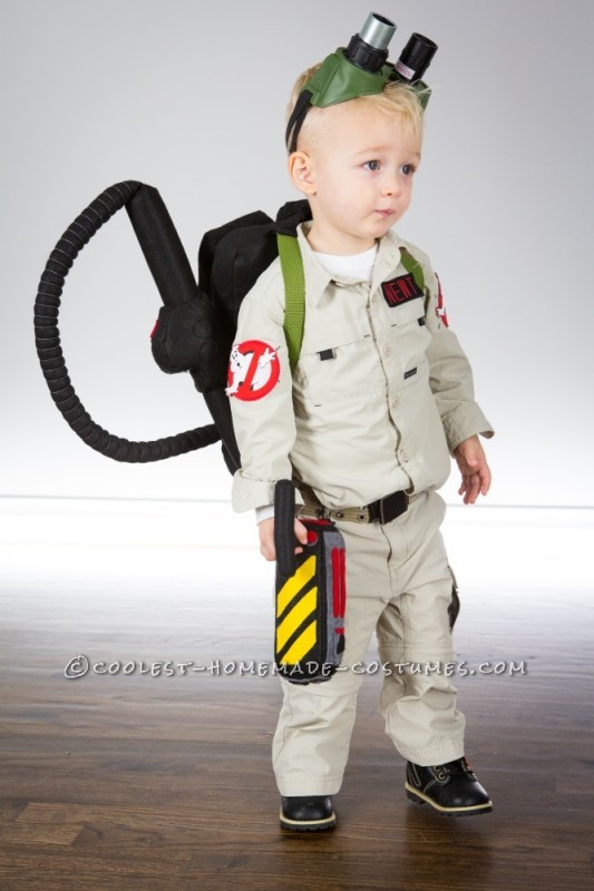 DIY Toddler Ghostbuster Costume
 Littlest Ghostbuster Toddler Costume Who You Gonna Call