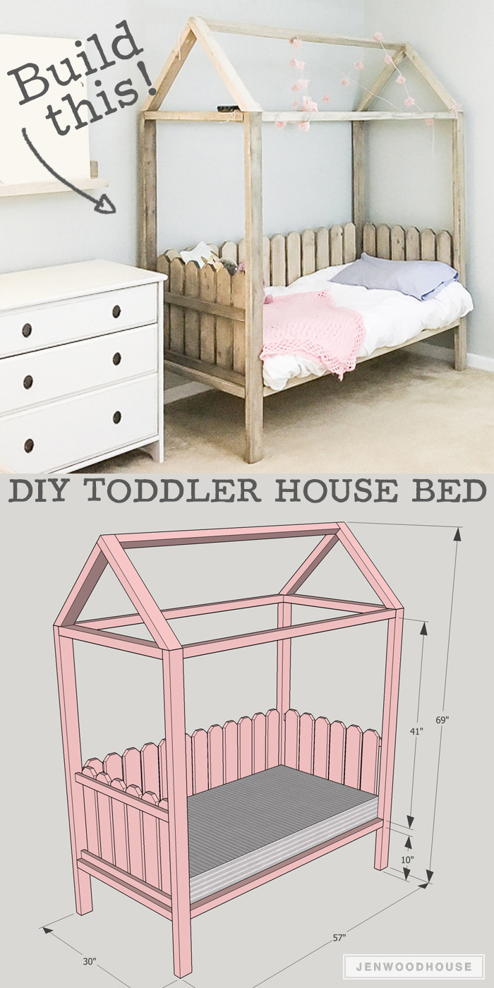 DIY Toddler House Bed
 DIY Toddler House Bed