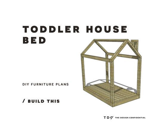 DIY Toddler House Bed
 Free DIY Furniture Plans How to Build a Toddler House