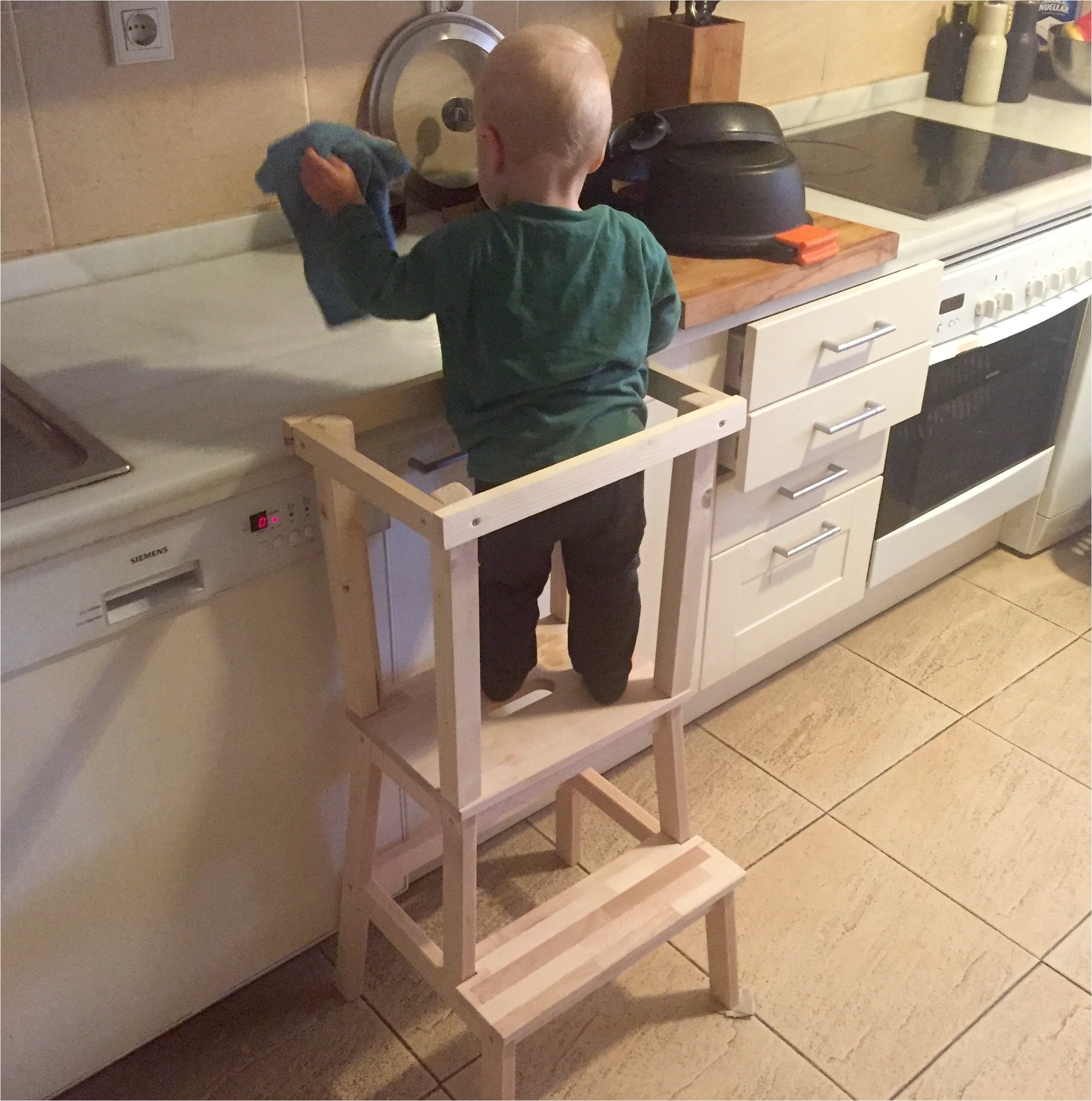 DIY Toddler Step Stool
 Diy toddler Step Stool with Rails