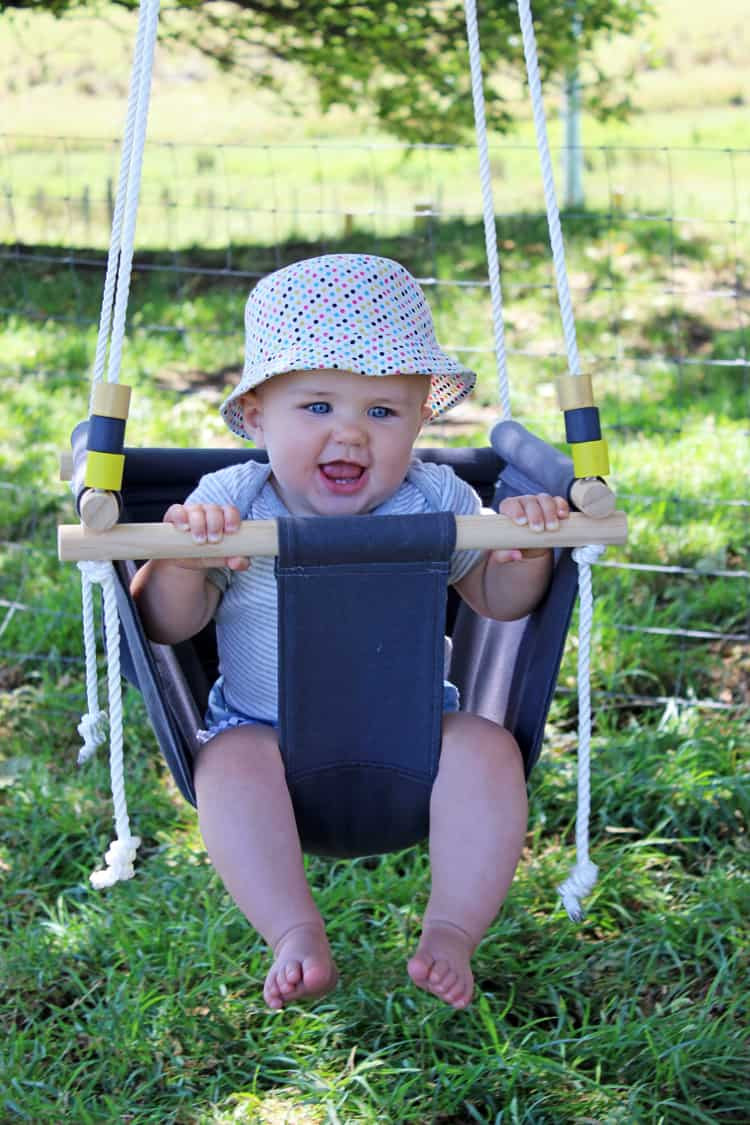 DIY Toddler Swing
 DIY Baby and Toddler Canvas Swing