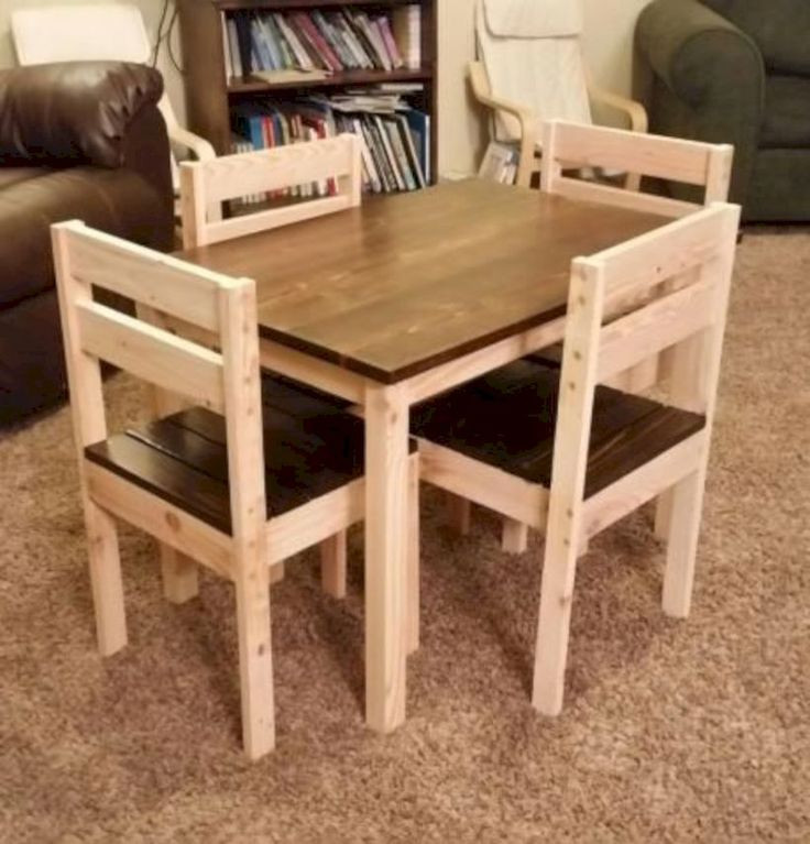 DIY Toddler Table And Chairs
 40 Ideas to Make a DIY Farmhouse Kid s Table