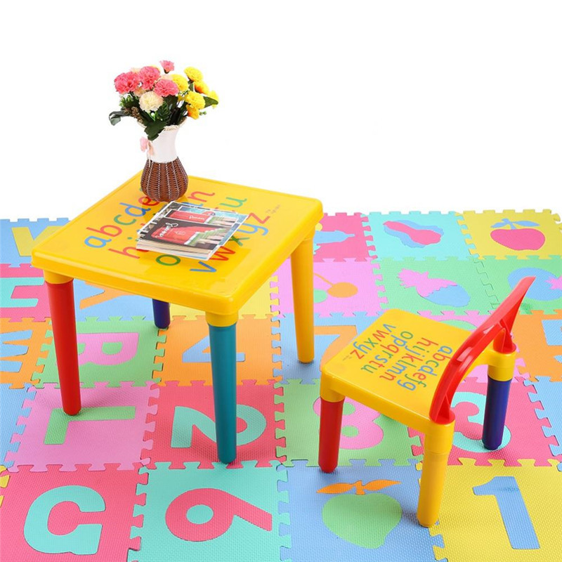 DIY Toddler Table And Chairs
 Hilitand Kids Table and Chairs Play Set Plastic DIY