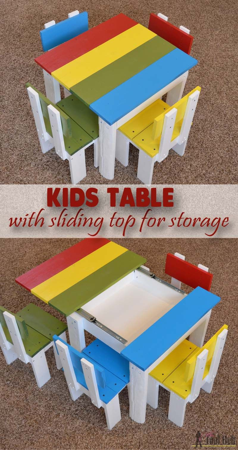DIY Toddler Table And Chairs
 Simple Kid s Table and Chair Set
