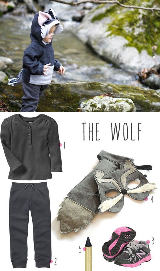 DIY Toddler Wolf Costume
 The WOLF to Little Red Riding Hood