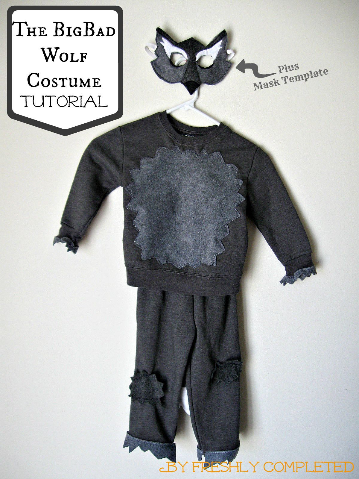 DIY Toddler Wolf Costume
 The Big Bad Wolf Costume Tutorial
