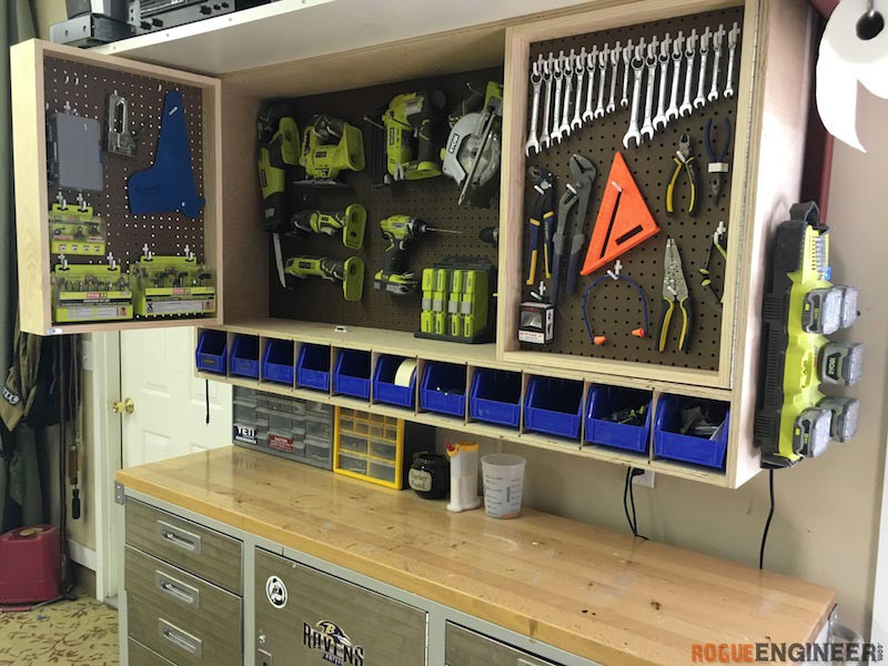 DIY Tool Organization
 Tool Storage Wall Cabinet Rogue Engineer