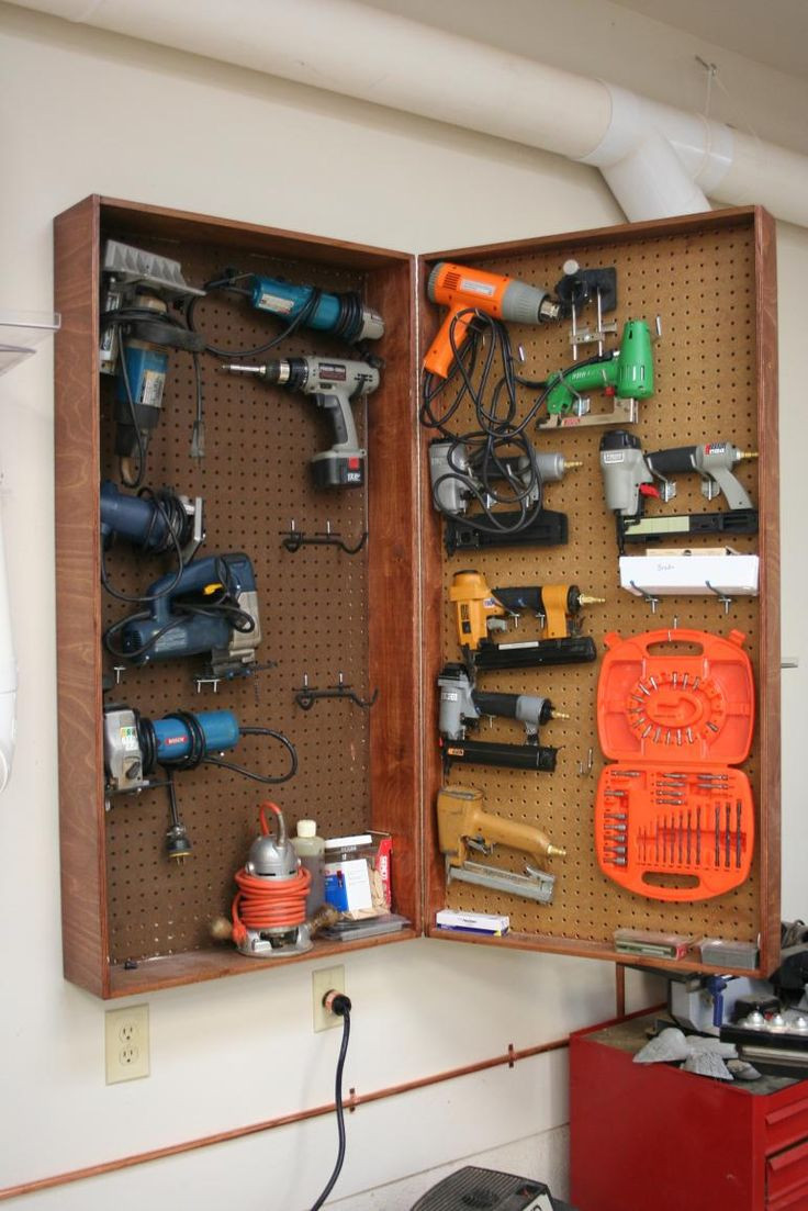 DIY Tool Organization
 Diy Power Tool Storage Cabinet WoodWorking Projects & Plans