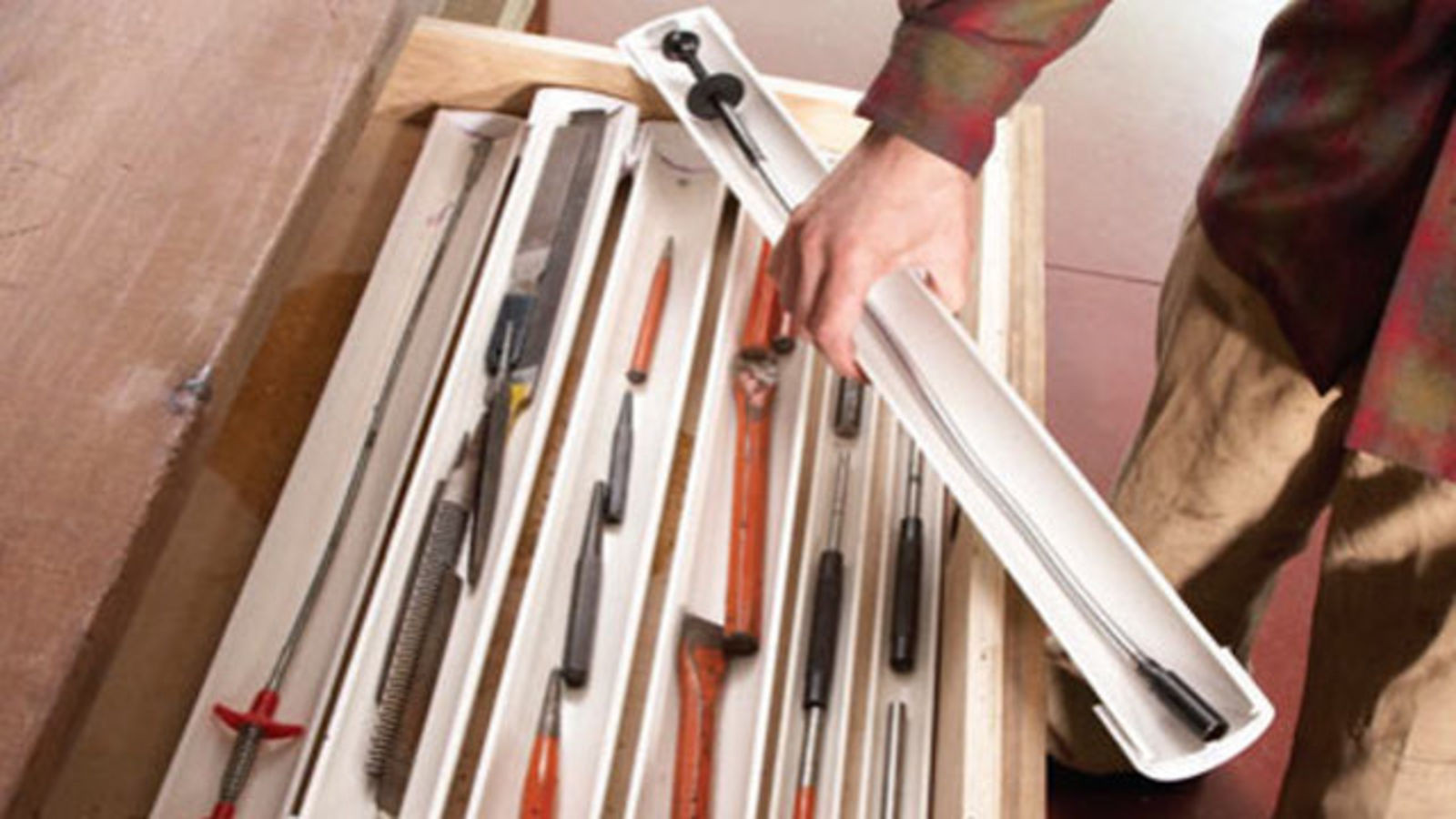 DIY Tool Organization
 DIY Stackable PVC Drawer Organizers Keep Small Tools