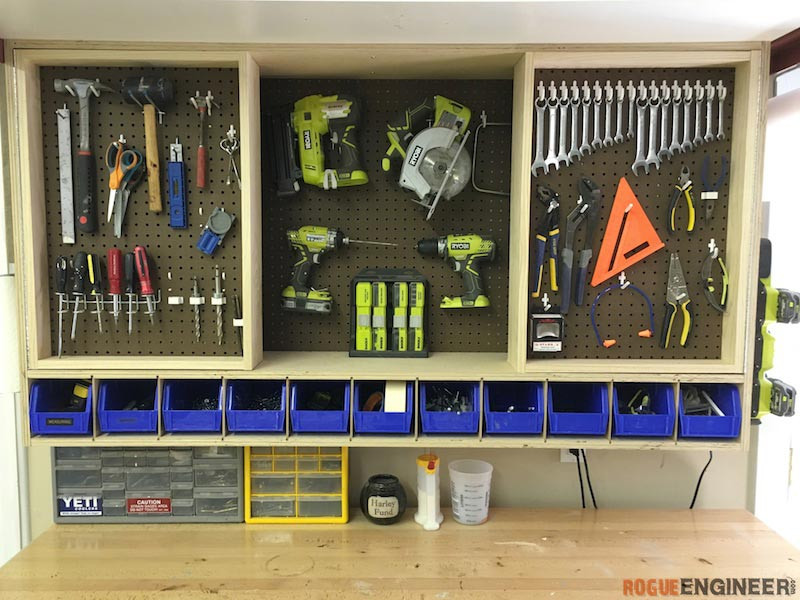 DIY Tool Organization
 Tool Storage Wall Cabinet Rogue Engineer