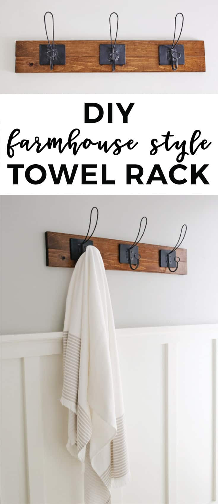 DIY Towel Racks
 Farmhouse Style DIY Towel Rack Angela Marie Made