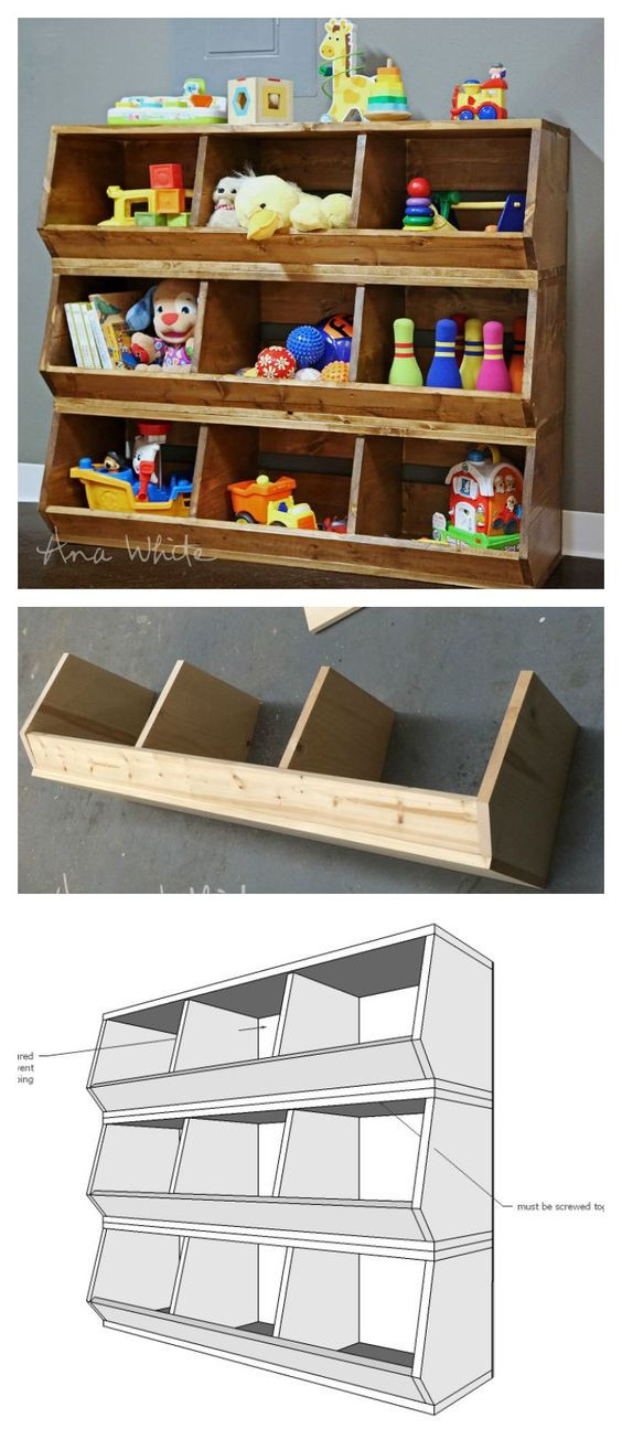 DIY Toy Bin Organizer
 25 Clever DIY Toy Storage Solutions & Ideas Noted List