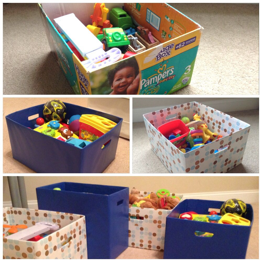 DIY Toy Bin Organizer
 DIY Toy Storage Boxes