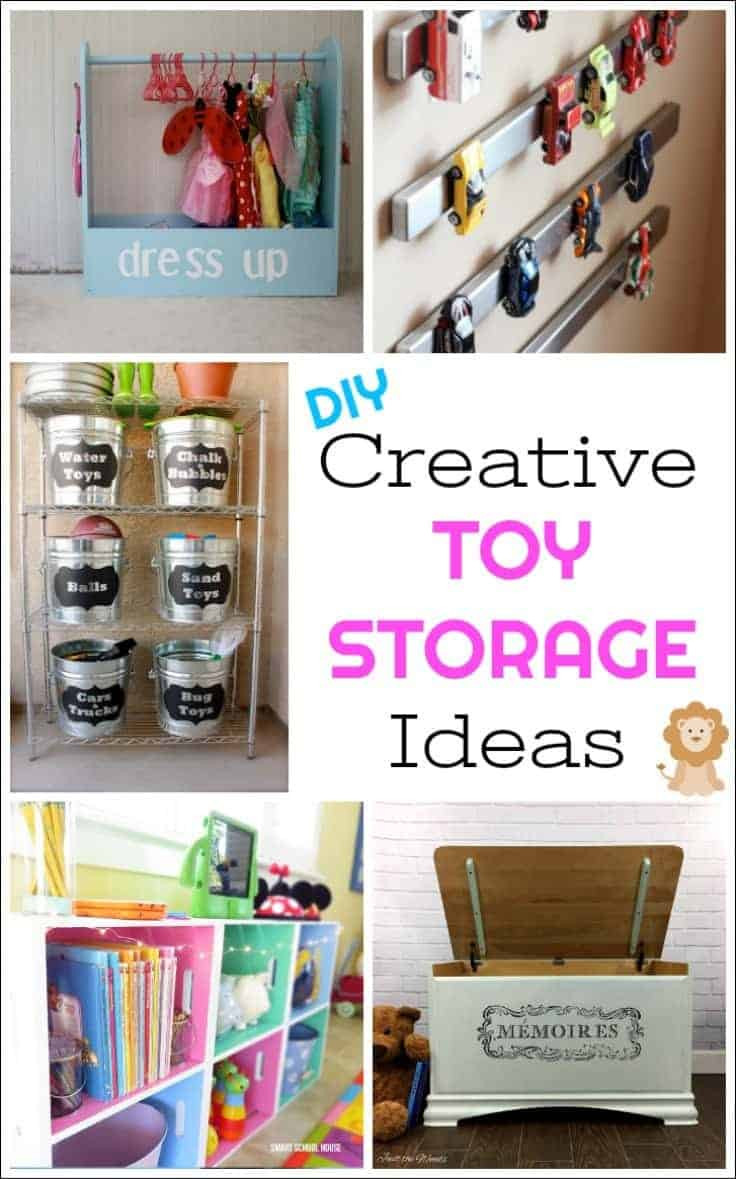 DIY Toy Organizer Ideas
 Creative DIY Toy Storage Ideas by Just the Woods