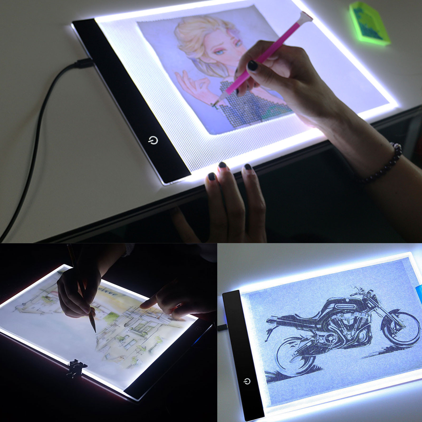 DIY Tracing Lightbox
 TSV A4 Size Ultra Thin Portable LED Light Box Tracer LED