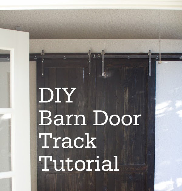 DIY Track Door
 carline corduroys DIY Barn Door Track Tutorail