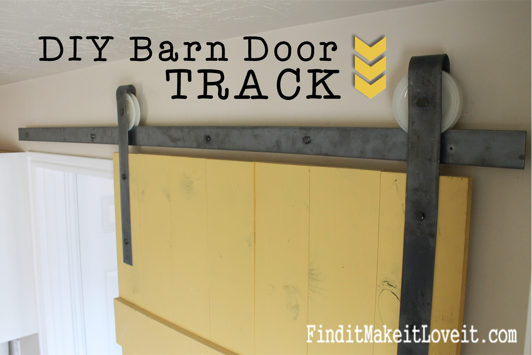 DIY Track Door
 DIY Barn Door Track Find it Make it Love it