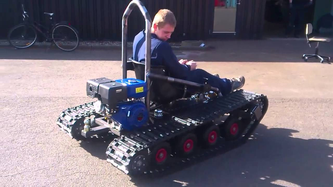 DIY Tracked Vehicles
 Home made tracked vehicle First test Drive