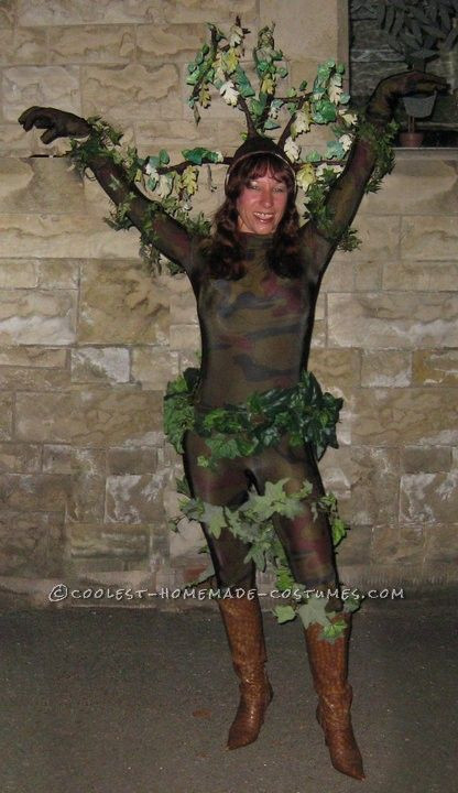 DIY Tree Costume
 Coolest Homemade Oak Tree Costume