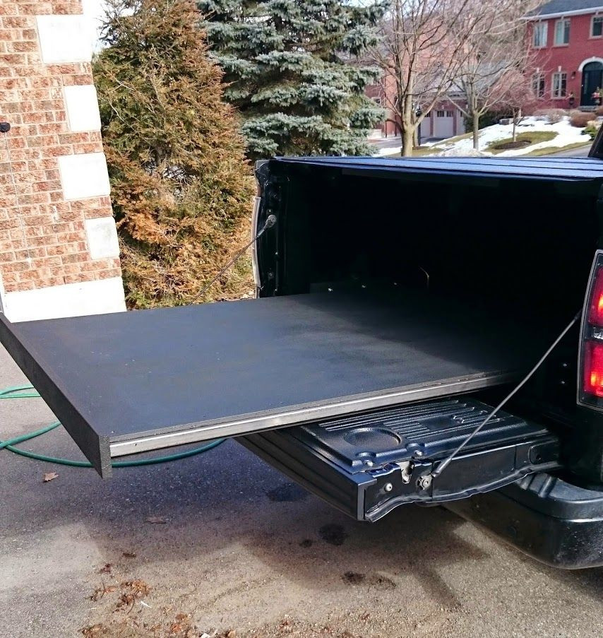 DIY Truck Bed Organizer
 DIY bed slide Ford Truck Enthusiasts Forums