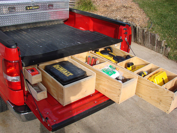 DIY Truck Bed Organizer
 Homemade Truck Box Vehicles Contractor Talk