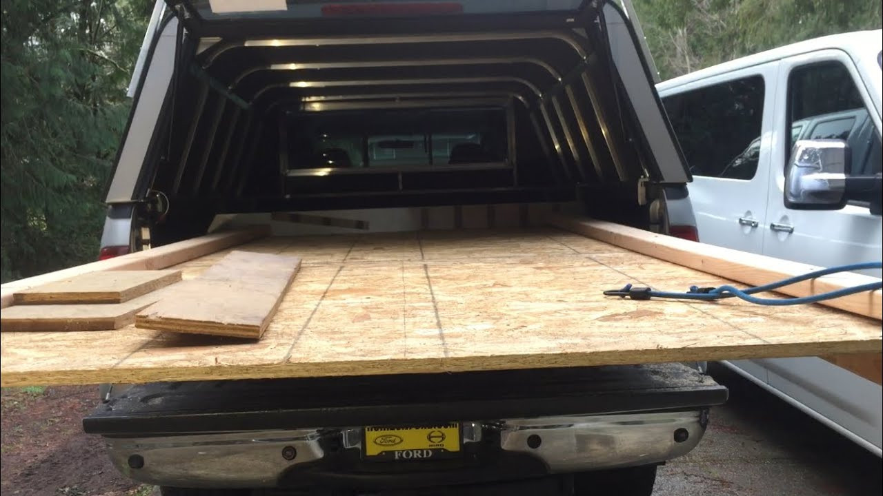 DIY Truck Bed Organizer
 DIY Sliding truck bed with plywood drywall storage
