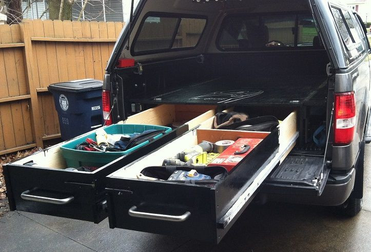 DIY Truck Bed Organizer
 Build Drawers in Your Truck Bed for Heavy Duty Tool