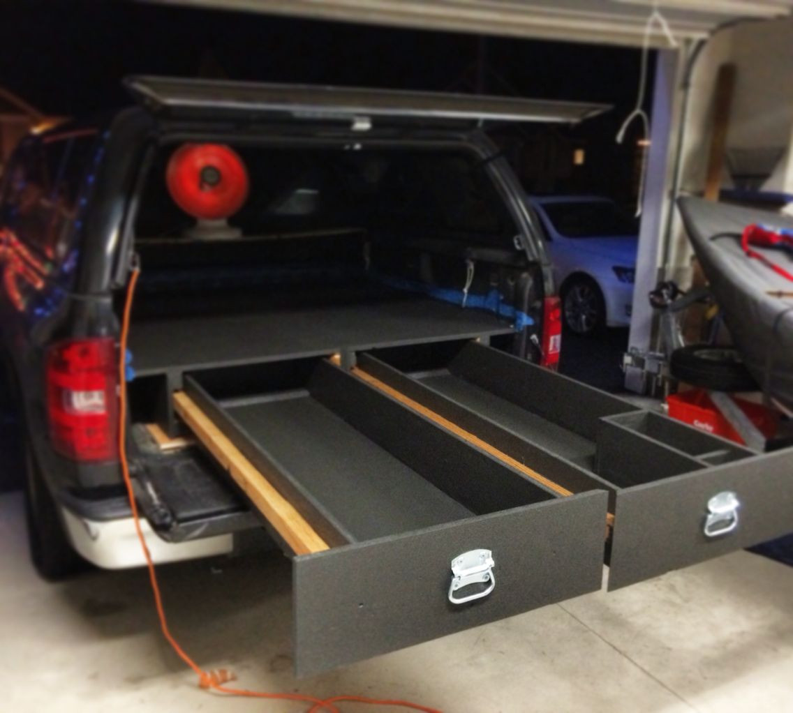 DIY Truck Bed Organizer
 DIY truck bed storage system …