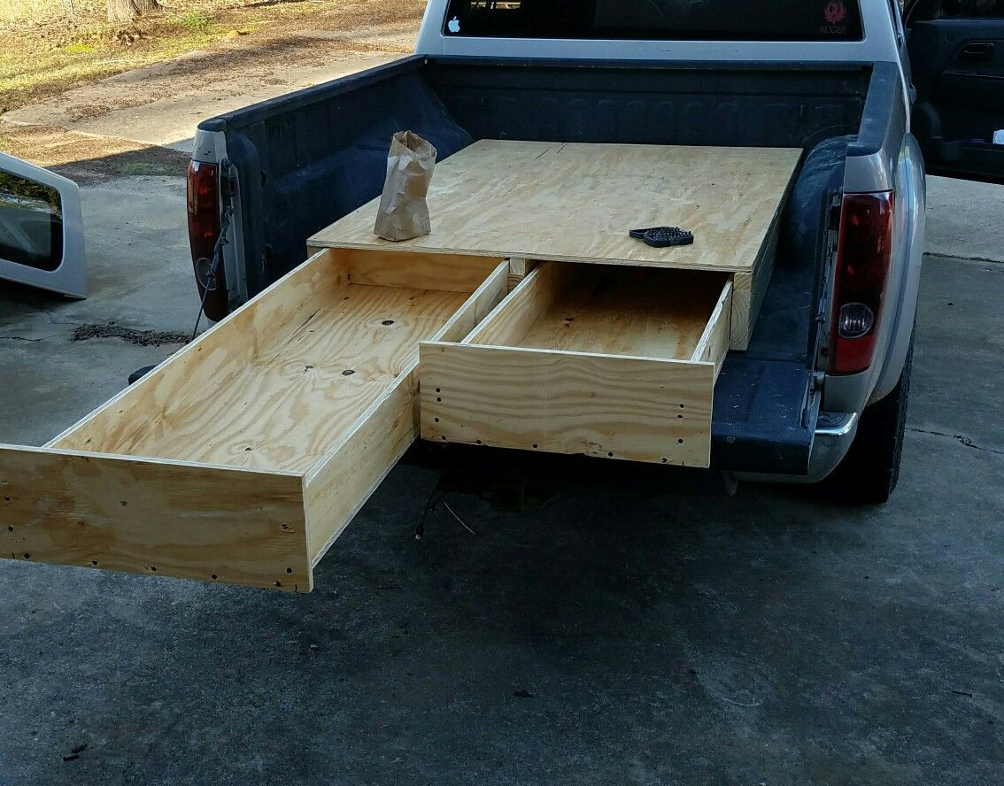 DIY Truck Bed Organizer
 Diy storage drawers in truck bed