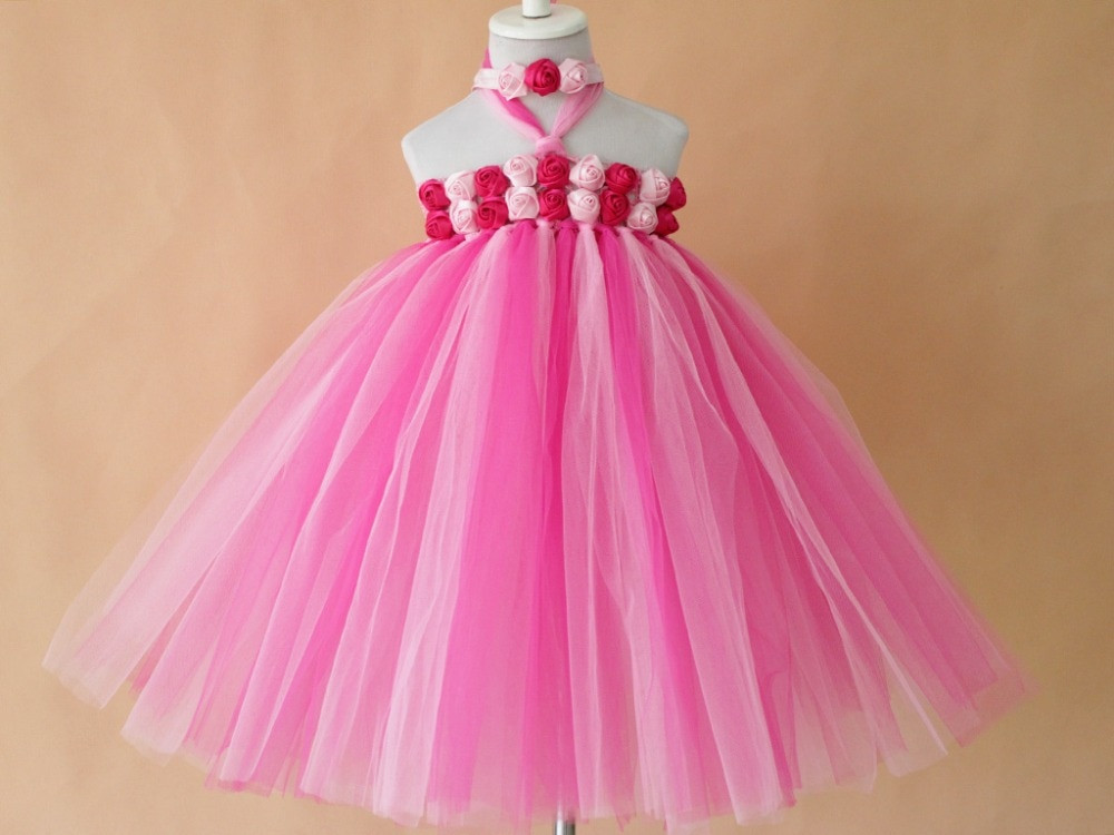 DIY Tulle Toddler Dress
 new bright color flower girls tutu dress retail handmade